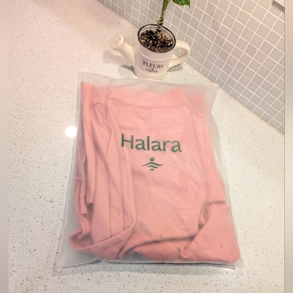 Nwt! Halara High Waisted Side Pocket Straight Leg Work Pants, Candy Pink - Picture 6 of 10